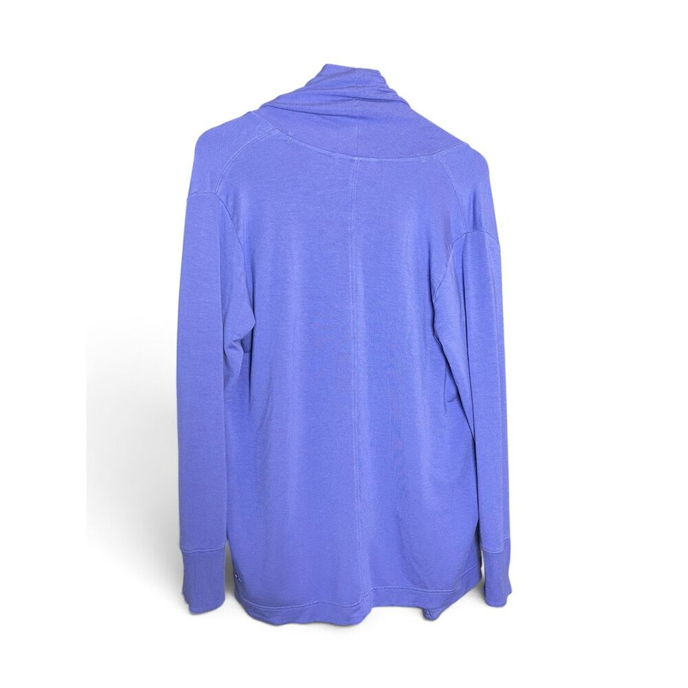 Athleta Pranayama Cardigan Women’s Small Purple Tencel Modal Open Front Wrap